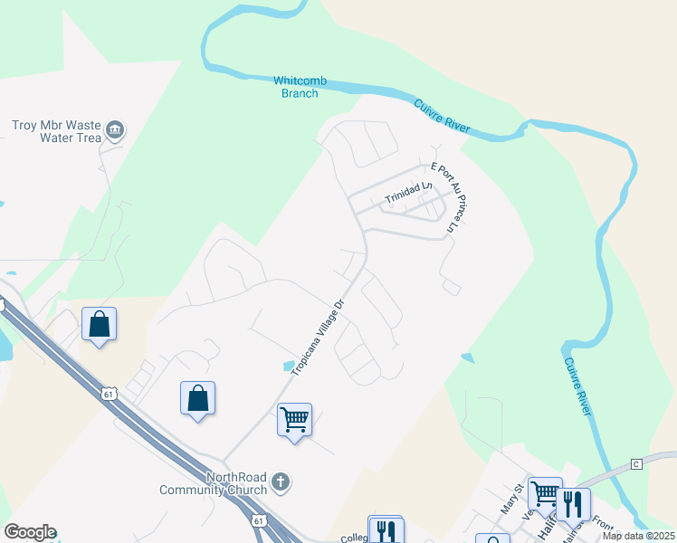 map of restaurants, bars, coffee shops, grocery stores, and more near 12 Santo Domingo Drive in Moscow Mills