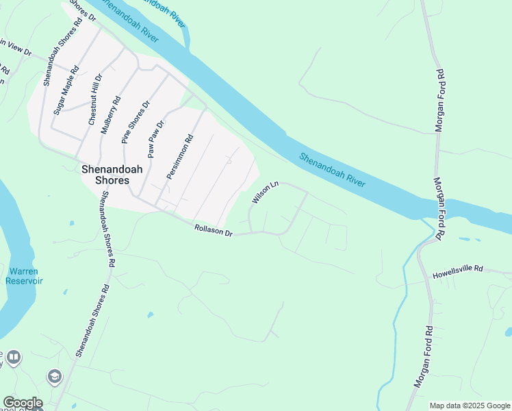 map of restaurants, bars, coffee shops, grocery stores, and more near 52 Wilson Lane in Front Royal