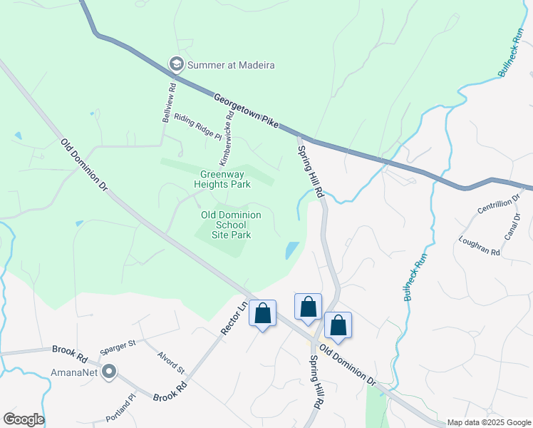 map of restaurants, bars, coffee shops, grocery stores, and more near in Fairfax County