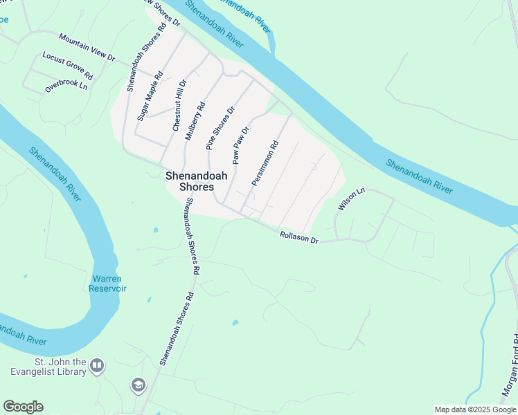 map of restaurants, bars, coffee shops, grocery stores, and more near 27 Magnolia Drive in Front Royal