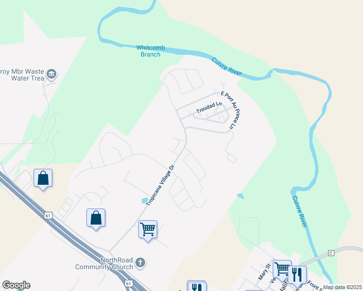 map of restaurants, bars, coffee shops, grocery stores, and more near 25 Nassau Drive in Moscow Mills