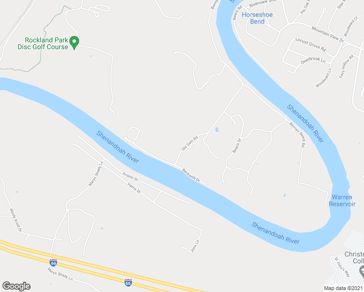 map of restaurants, bars, coffee shops, grocery stores, and more near 424 Old Dam Road in Front Royal
