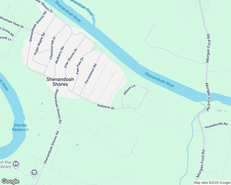 map of restaurants, bars, coffee shops, grocery stores, and more near 130 Juniper Drive in Front Royal