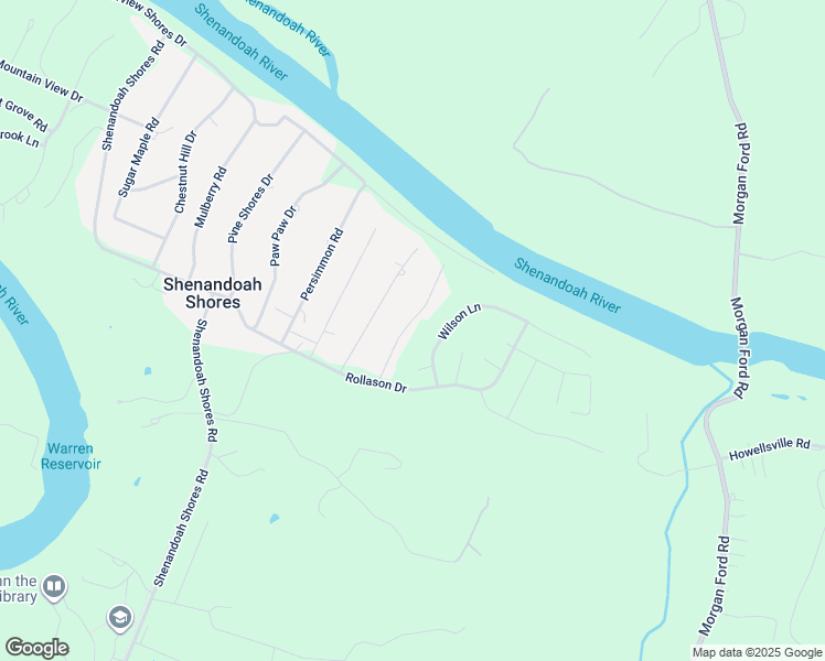 map of restaurants, bars, coffee shops, grocery stores, and more near 130 Juniper Drive in Front Royal