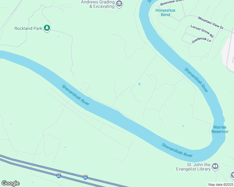 map of restaurants, bars, coffee shops, grocery stores, and more near 424 Old Dam Road in Front Royal
