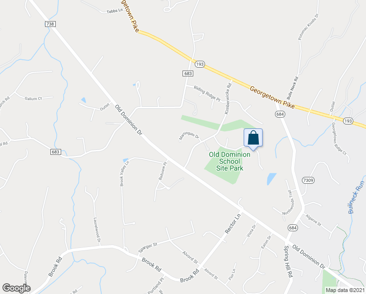 map of restaurants, bars, coffee shops, grocery stores, and more near 8417 Martingale Drive in McLean