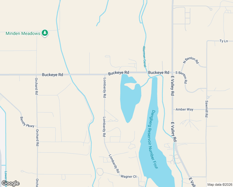 map of restaurants, bars, coffee shops, grocery stores, and more near 1655 Lombardy Road in Gardnerville