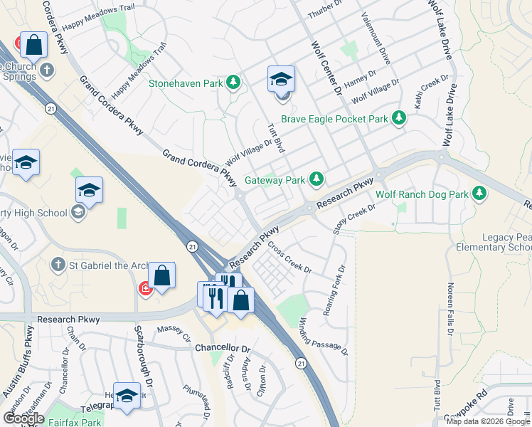 map of restaurants, bars, coffee shops, grocery stores, and more near 5532 Blue Moon Drive in Colorado Springs