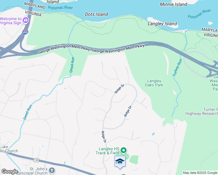 map of restaurants, bars, coffee shops, grocery stores, and more near 6504 Heather Brook Court in McLean