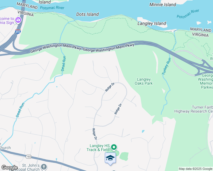 map of restaurants, bars, coffee shops, grocery stores, and more near 806 Ridge Drive in McLean