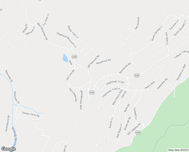 map of restaurants, bars, coffee shops, grocery stores, and more near 3543 Blue Mountain Road in Front Royal