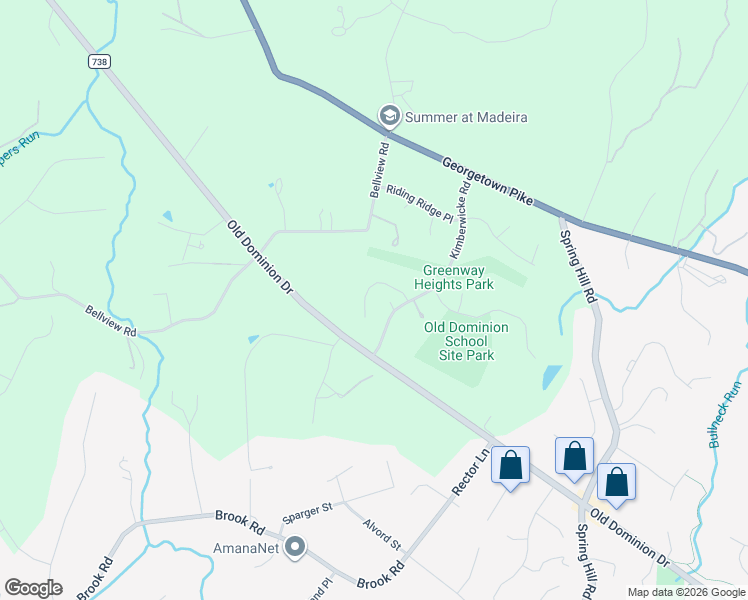 map of restaurants, bars, coffee shops, grocery stores, and more near 8415 Martingale Dr in McLean