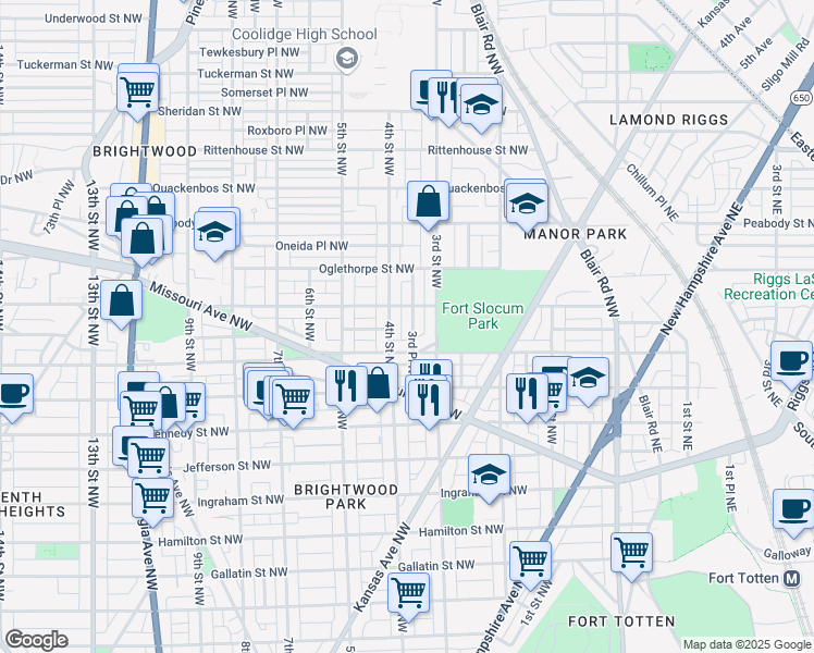 map of restaurants, bars, coffee shops, grocery stores, and more near 5720 3rd Place Northwest in Washington