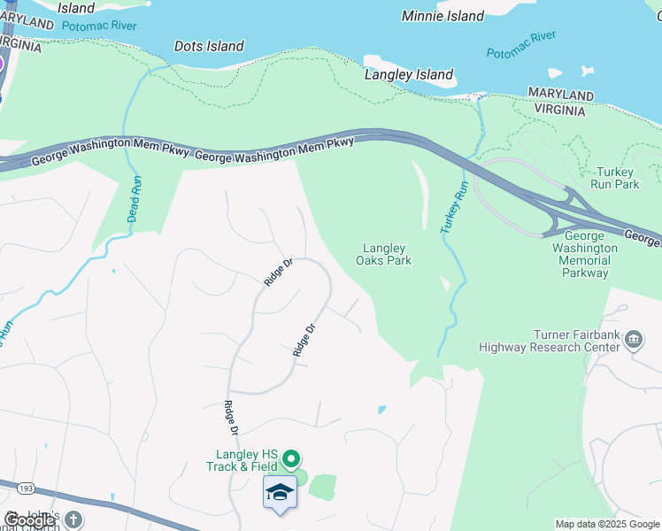 map of restaurants, bars, coffee shops, grocery stores, and more near 752 Ridge Drive in McLean