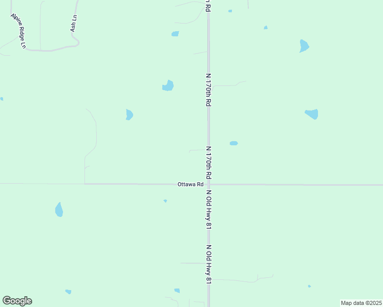map of restaurants, bars, coffee shops, grocery stores, and more near 17 North 170th Road in Salina