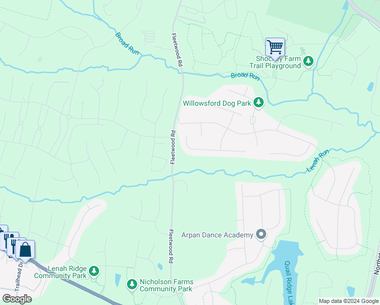 map of restaurants, bars, coffee shops, grocery stores, and more near 41593 White Yarrow Court in Ashburn