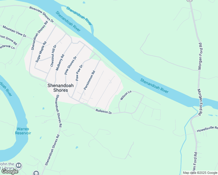 map of restaurants, bars, coffee shops, grocery stores, and more near 202 Apple Way in Front Royal