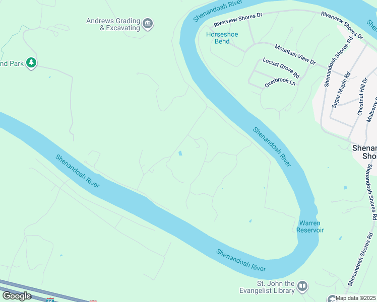 map of restaurants, bars, coffee shops, grocery stores, and more near 221 Old Dam Road in Front Royal
