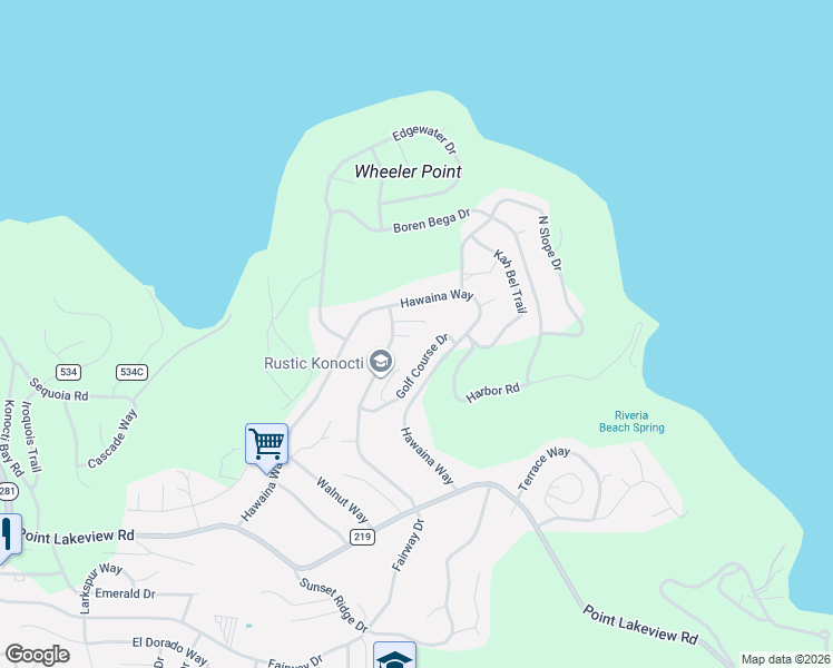 map of restaurants, bars, coffee shops, grocery stores, and more near 10540 Divot Court in Kelseyville