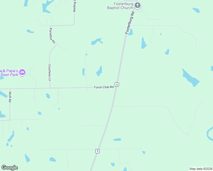 map of restaurants, bars, coffee shops, grocery stores, and more near 3943 Torch Club Road in Alton