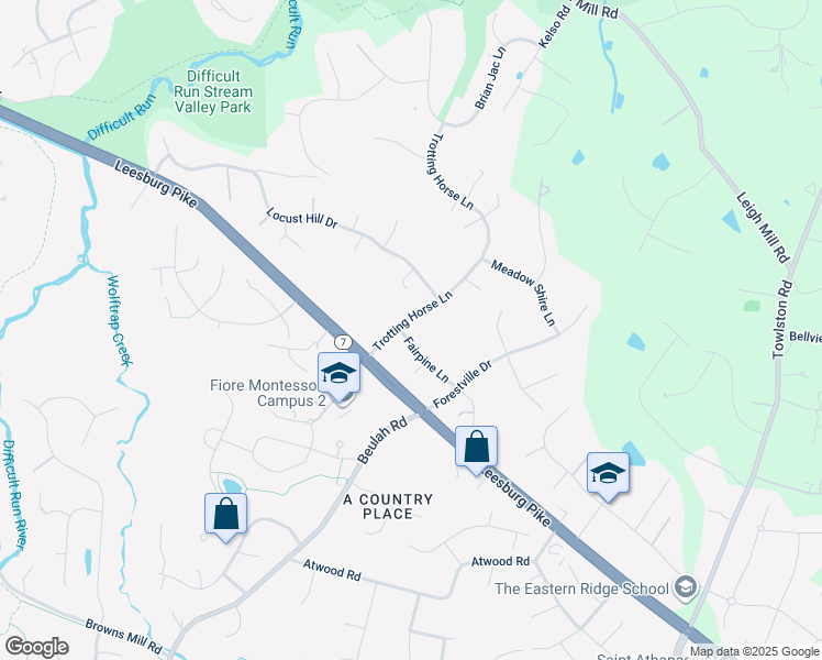 map of restaurants, bars, coffee shops, grocery stores, and more near 1217 Trotting Horse Lane in Great Falls
