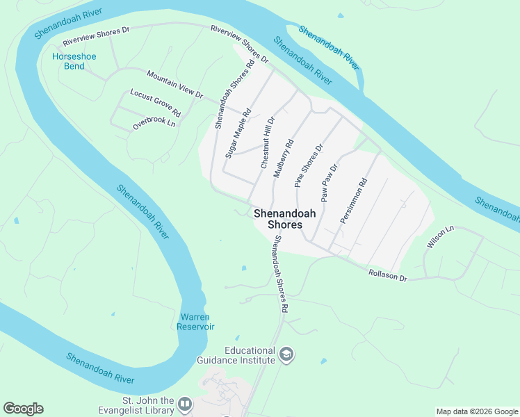 map of restaurants, bars, coffee shops, grocery stores, and more near 39 Mulberry Road in Front Royal