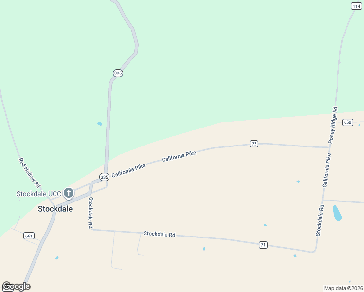 map of restaurants, bars, coffee shops, grocery stores, and more near 375 California Pike in Beaver