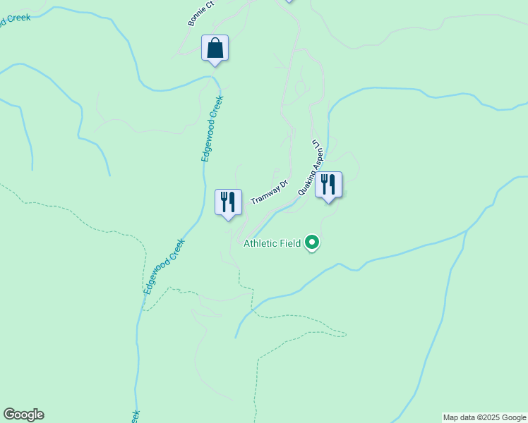 map of restaurants, bars, coffee shops, grocery stores, and more near 420 Quaking Aspen Lane in Stateline