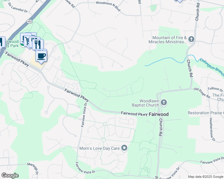 map of restaurants, bars, coffee shops, grocery stores, and more near 13134 Saint James Sanctuary Drive in Bowie