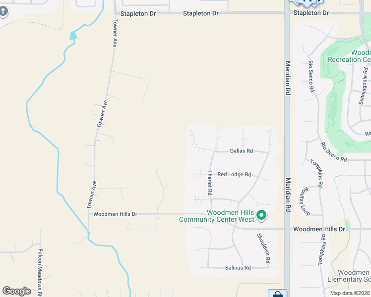 map of restaurants, bars, coffee shops, grocery stores, and more near 11455 Dallas Road in Peyton