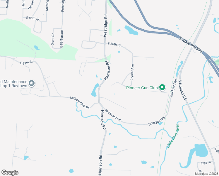 map of restaurants, bars, coffee shops, grocery stores, and more near 12204 East 89th Street in Kansas City