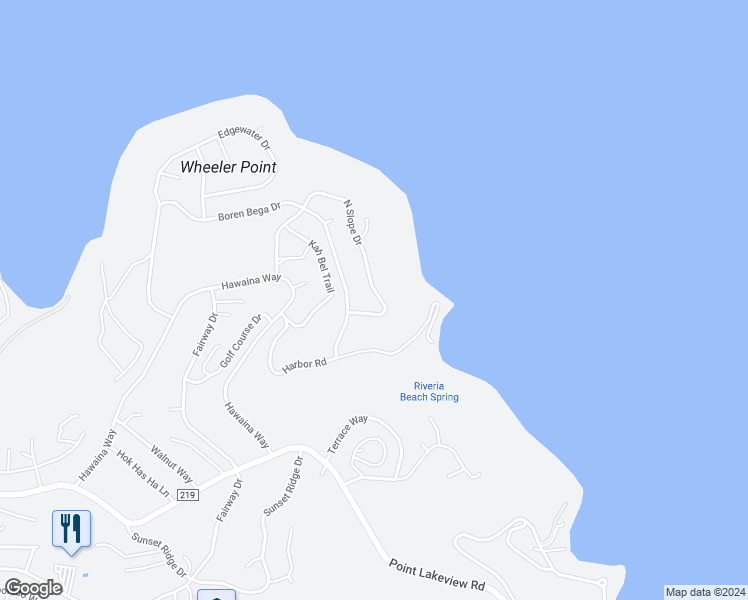 map of restaurants, bars, coffee shops, grocery stores, and more near 10869 North Slope Drive in Kelseyville