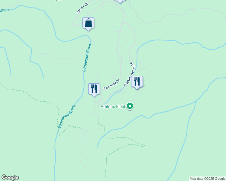 map of restaurants, bars, coffee shops, grocery stores, and more near 420 Quaking Aspen Lane in Stateline