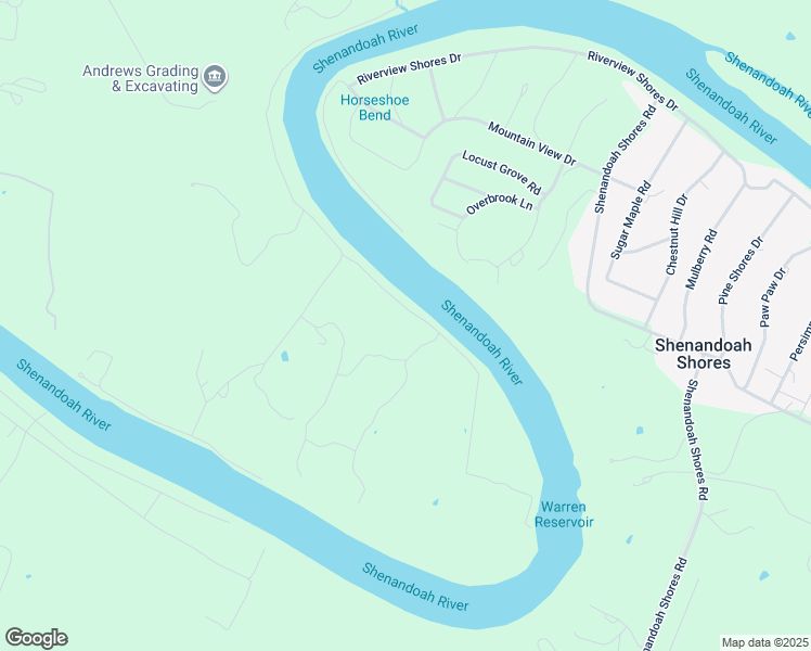 map of restaurants, bars, coffee shops, grocery stores, and more near 1590 Bennys Beach Road in Front Royal