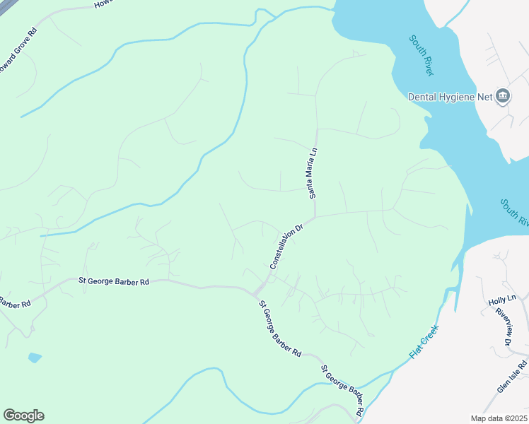 map of restaurants, bars, coffee shops, grocery stores, and more near 690 Discovery Road in Davidsonville
