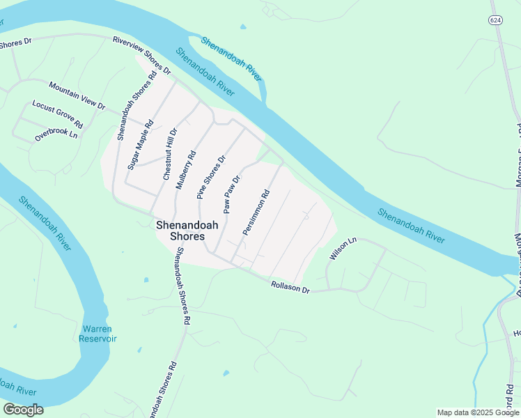 map of restaurants, bars, coffee shops, grocery stores, and more near 214 Persimmon Drive in Front Royal