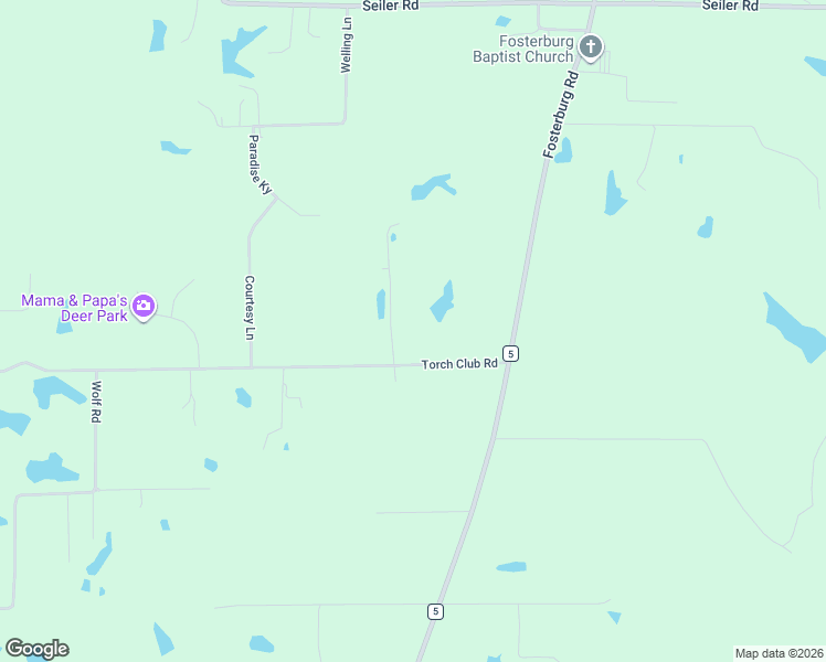 map of restaurants, bars, coffee shops, grocery stores, and more near 3919 Torch Club Road in Alton