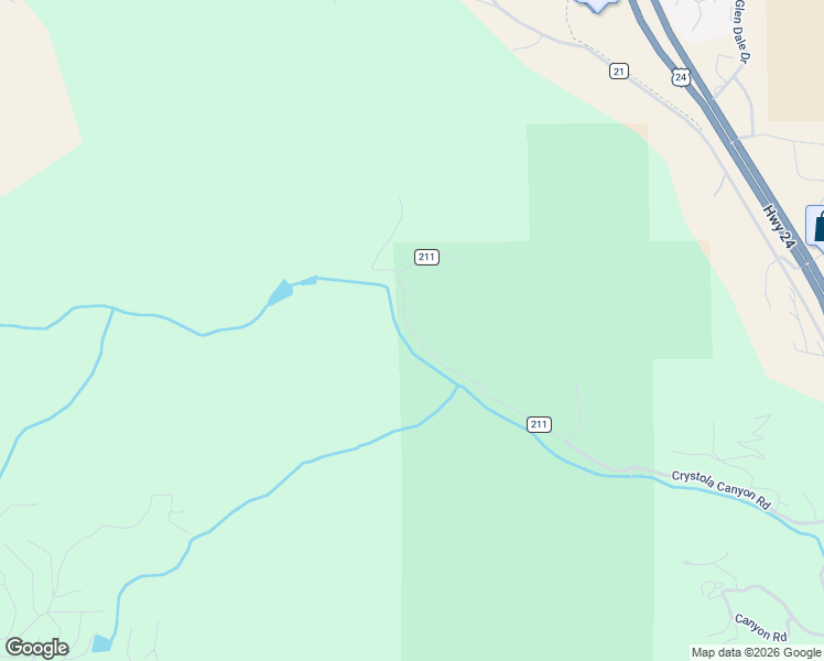 map of restaurants, bars, coffee shops, grocery stores, and more near Crystola Canyon Road in Woodland Park