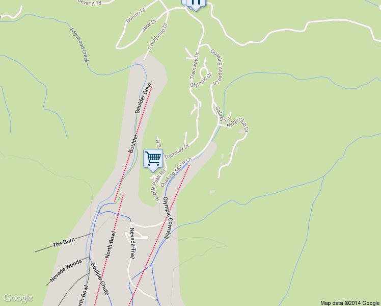 map of restaurants, bars, coffee shops, grocery stores, and more near 420 Quaking Aspen Lane in Stateline