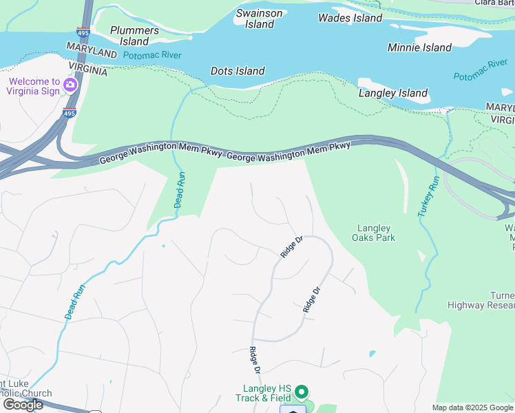 map of restaurants, bars, coffee shops, grocery stores, and more near 6616 Jill Court in McLean