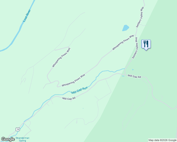 map of restaurants, bars, coffee shops, grocery stores, and more near 539 Whispering Pines Way in Lost City