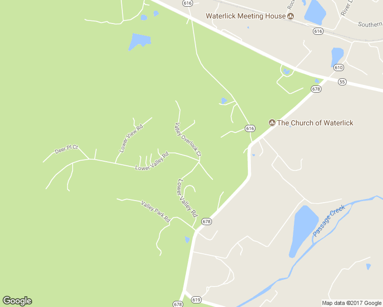 map of restaurants, bars, coffee shops, grocery stores, and more near 59 Valley Overlook Court in Strasburg