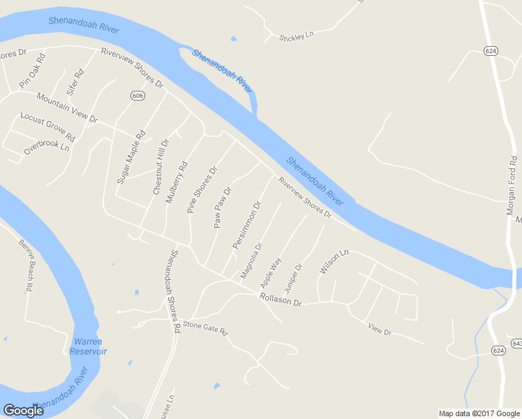 map of restaurants, bars, coffee shops, grocery stores, and more near 250 Persimmon Drive in Front Royal