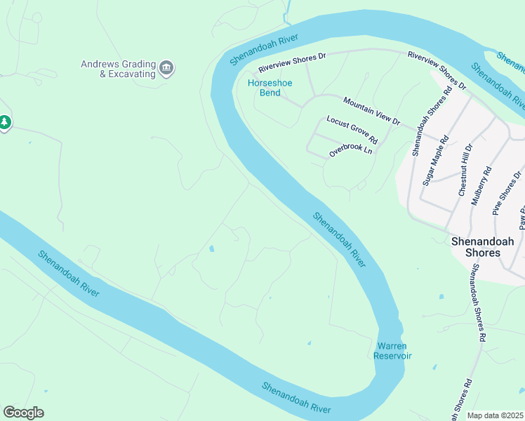 map of restaurants, bars, coffee shops, grocery stores, and more near 1494 Bennys Beach Road in Front Royal