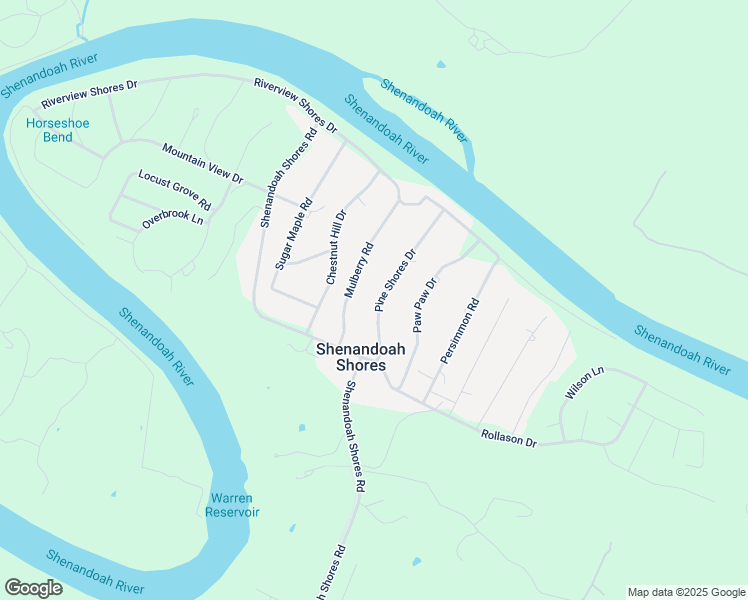 map of restaurants, bars, coffee shops, grocery stores, and more near 141 Pine Shores Drive in Front Royal