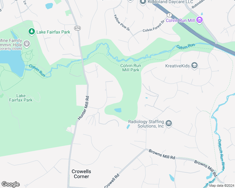 map of restaurants, bars, coffee shops, grocery stores, and more near 1402 Southwind Court in Vienna
