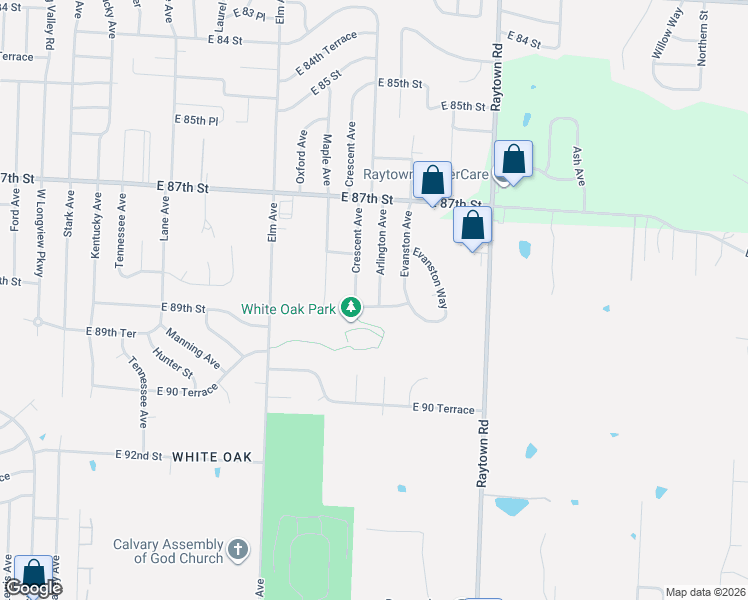 map of restaurants, bars, coffee shops, grocery stores, and more near 8846 Arlington Avenue in Kansas City