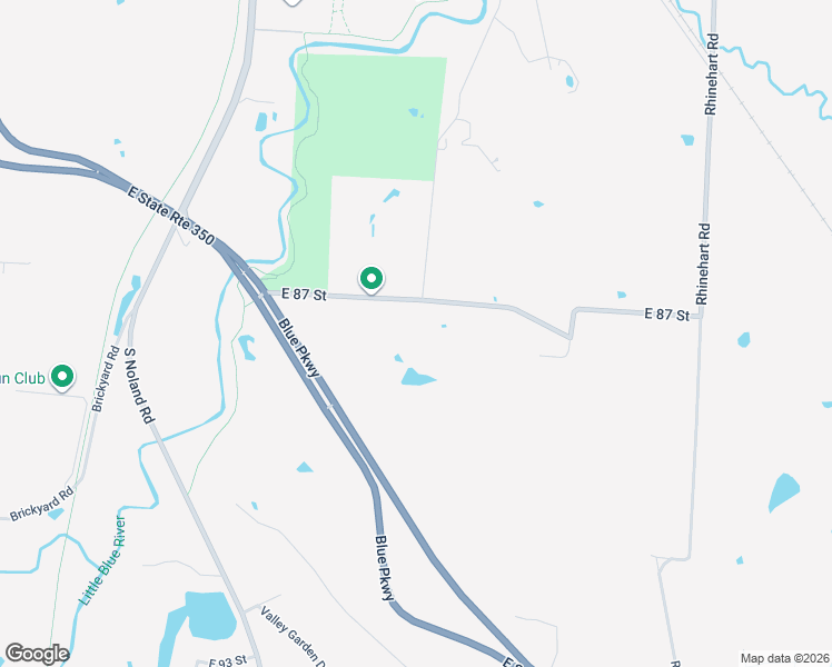 map of restaurants, bars, coffee shops, grocery stores, and more near 13651 East 87th Street in Kansas City