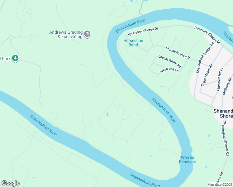 map of restaurants, bars, coffee shops, grocery stores, and more near 94 Old Hill and Dale Road in Front Royal