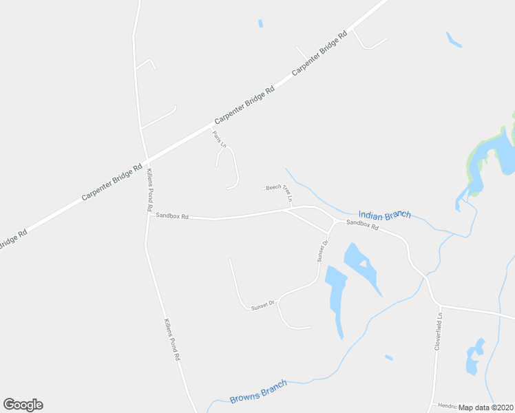 map of restaurants, bars, coffee shops, grocery stores, and more near 375 Sandbox Road in Harrington